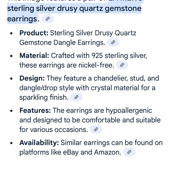 La Meno Crystal Butterfly Earrings New in Box! - Picture 7 of 7